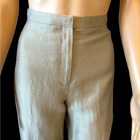 Jon by Teri Jon Subtle Gold Metallic Pants Size 2 - Picture 2 of 7